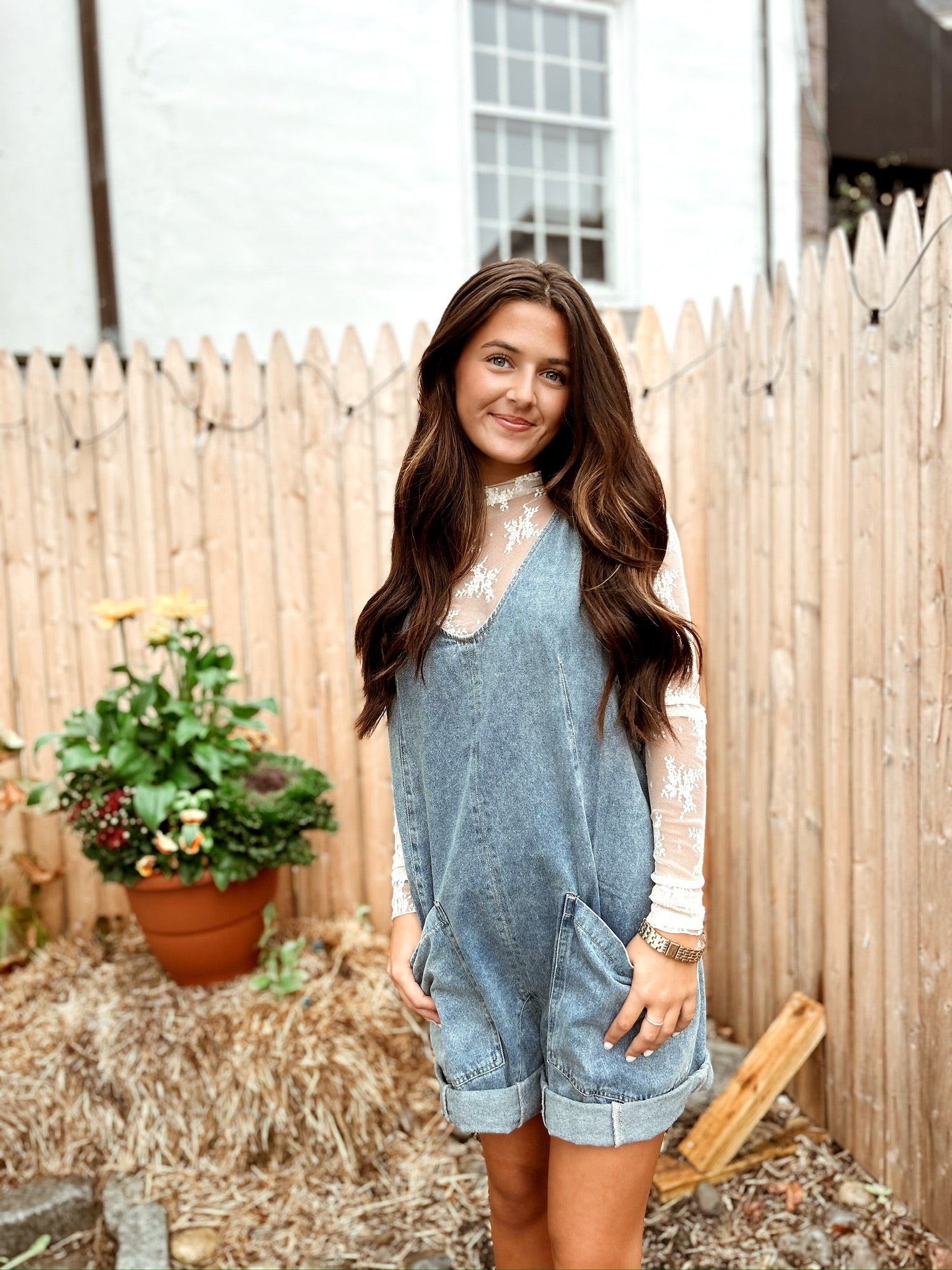Maxwell Denim Romper Woven – Giana Rose Couture