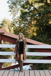 Ilia Trench Coat Dark Brown