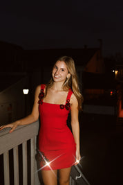 Emma Eventwear Mini Dress In Red