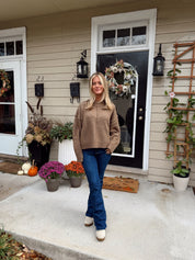 Chanley Sweater Top Mocha