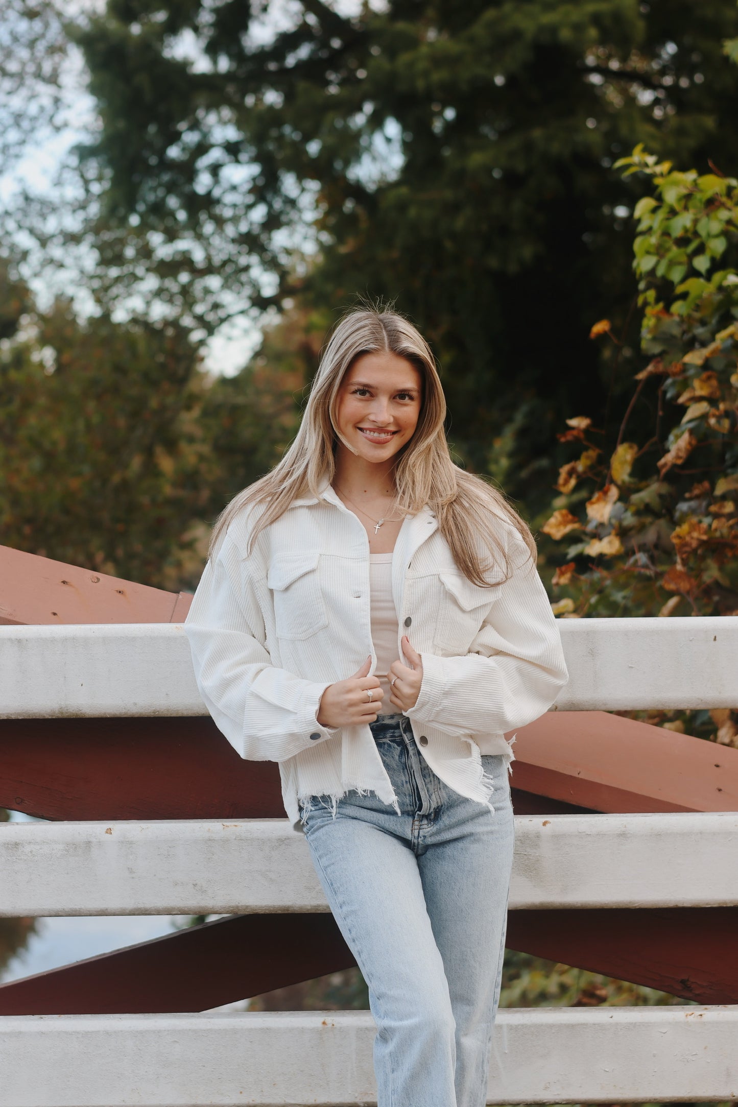 Corduroy Cutoff Beige