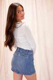 Elvira Top in Whisper White