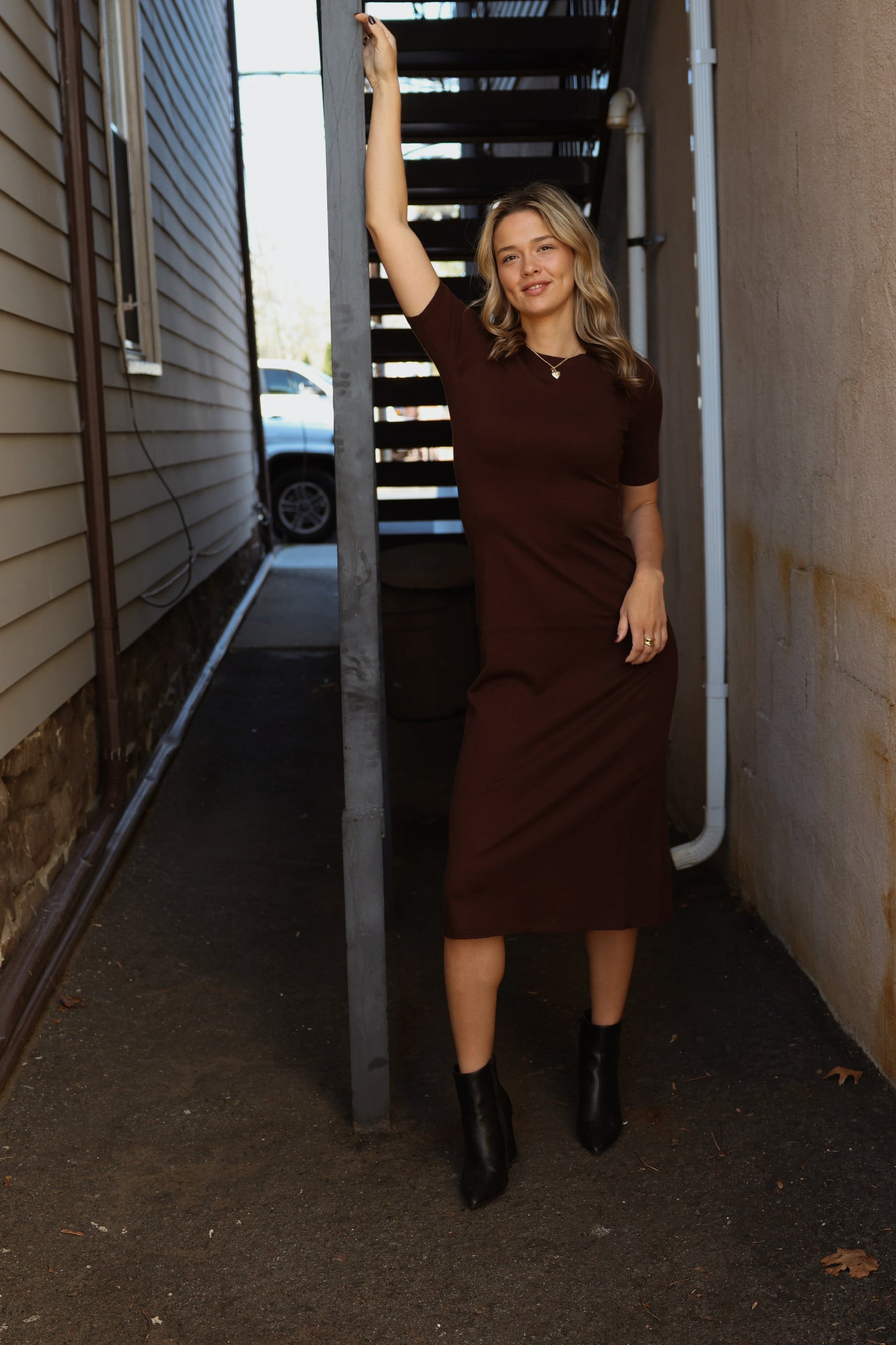 Francis Dress Chestnut