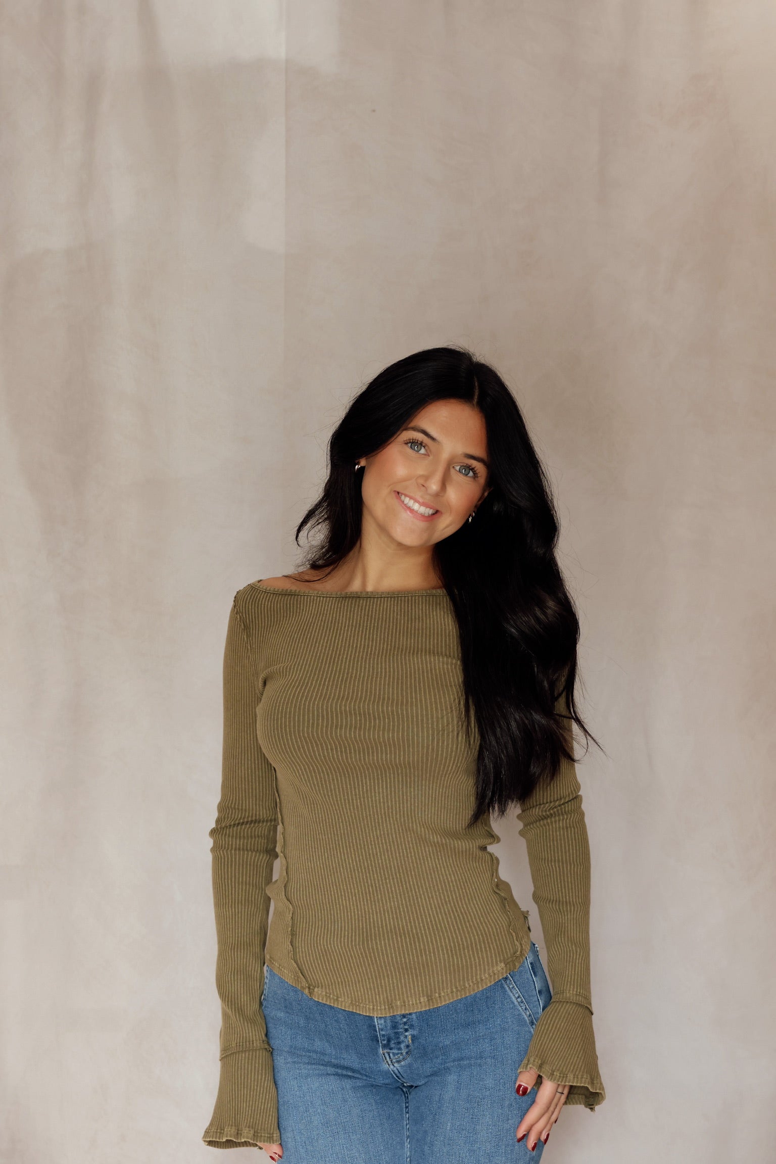 We The Free Soul Sister Layering Top Olive
