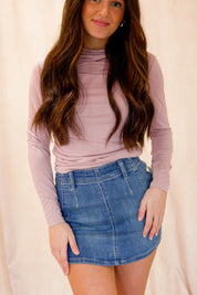 Elvira Top in Ash Rose