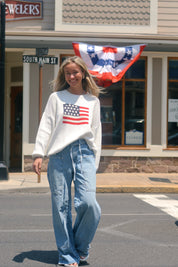 Home of the Free Sweater Ivory