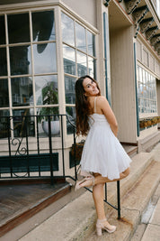 Delia Slip Dress FP White