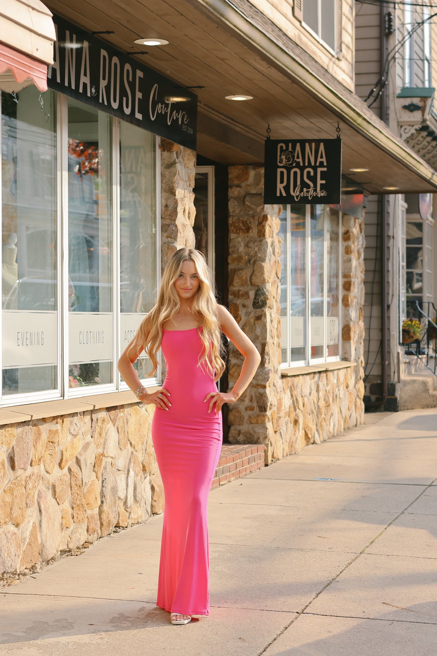 So Snatched Ribbed Maxi Pink