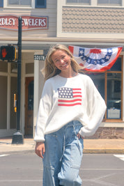 Home of the Free Sweater Ivory