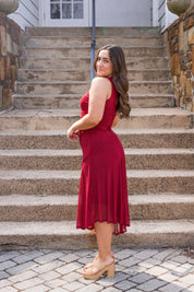Laney Dress Beet Red