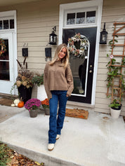 Chanley Sweater Top Mocha