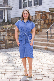 Tori Midi Dress Chambray