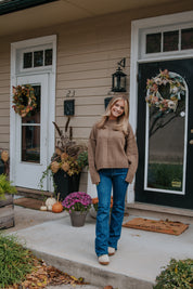 Chanley Sweater Top Mocha