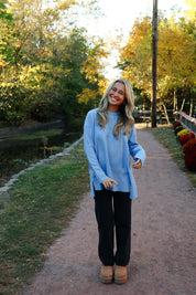Phoebe Pullover Waterfall Heather