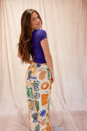 Seaside Pull-On Pants Ivory Combo-Summer FP