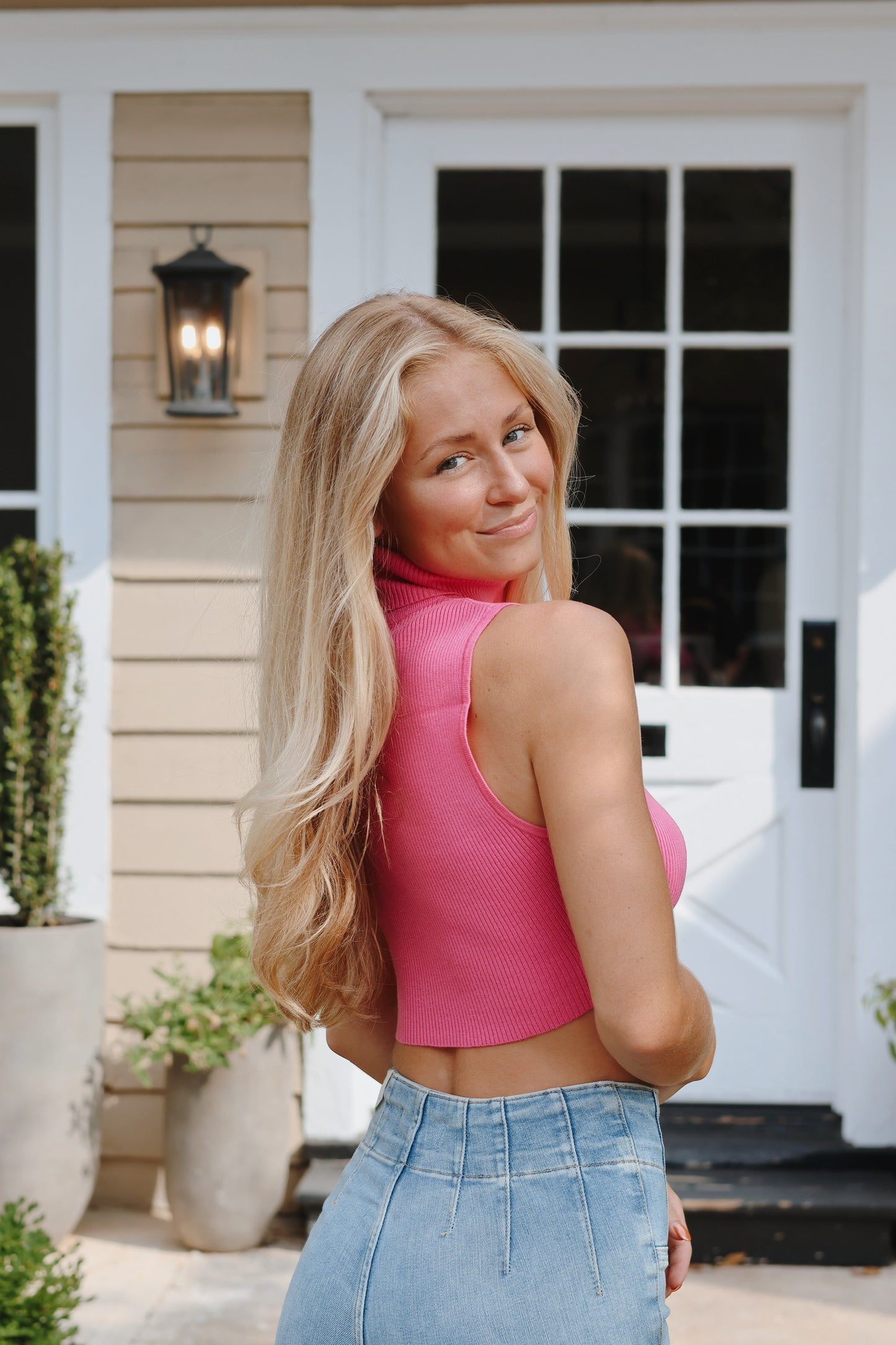 Tyra Turtleneck Sweater Pink