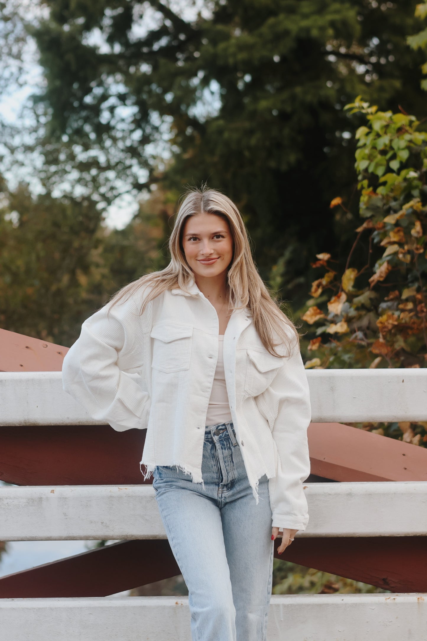 Corduroy Cutoff Beige