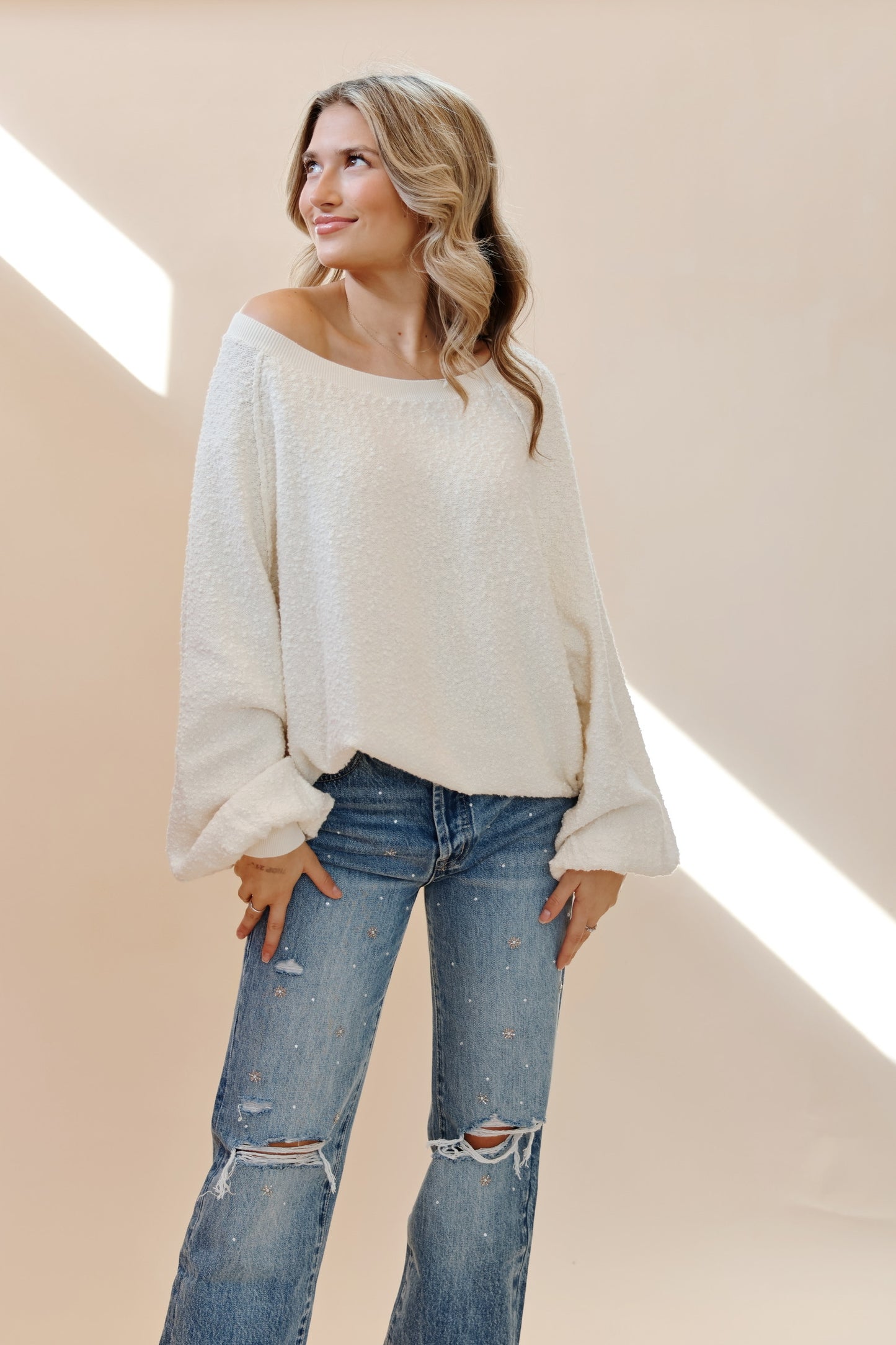 Found My Friend Pullover Cream