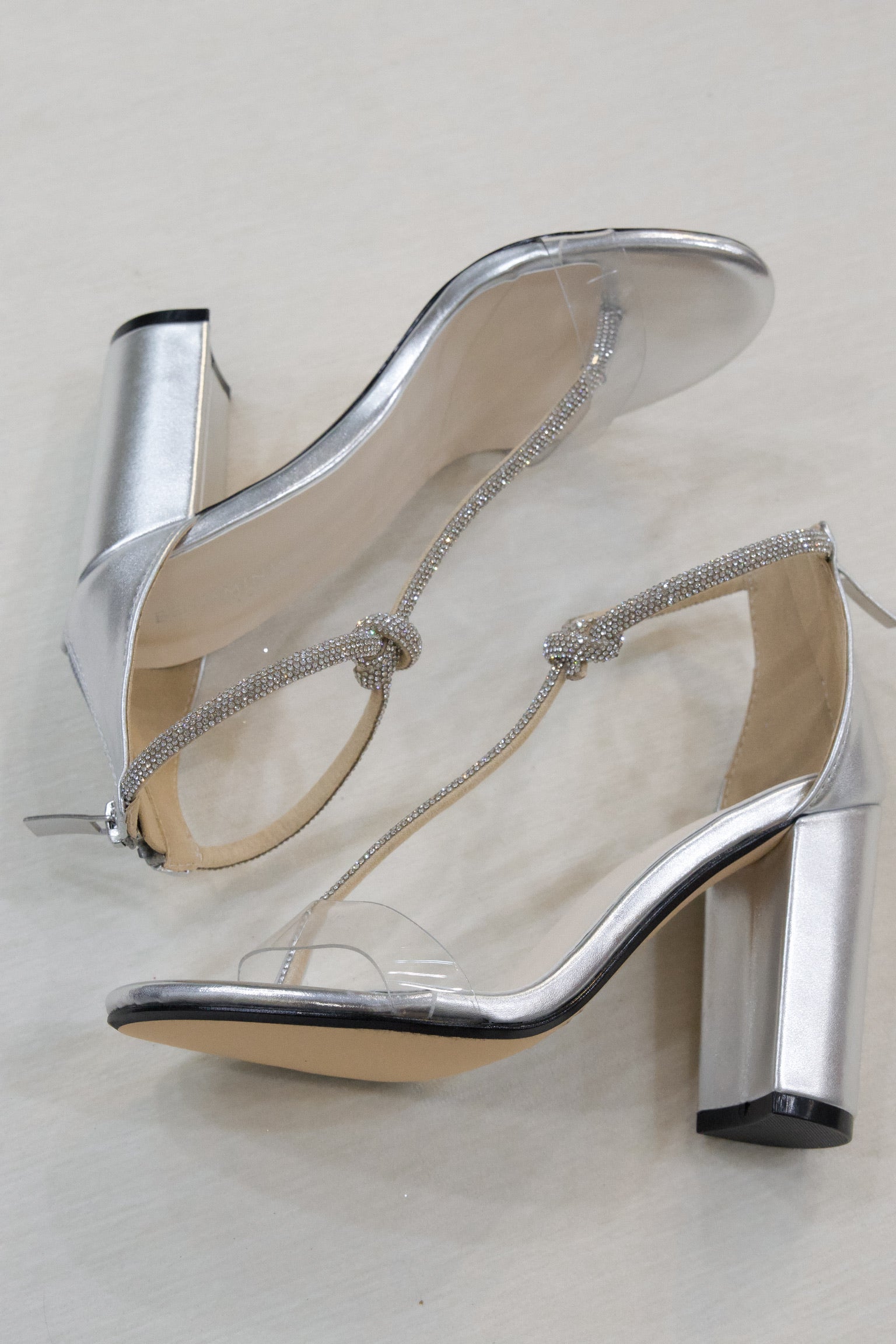 Siena Silver PU Heel