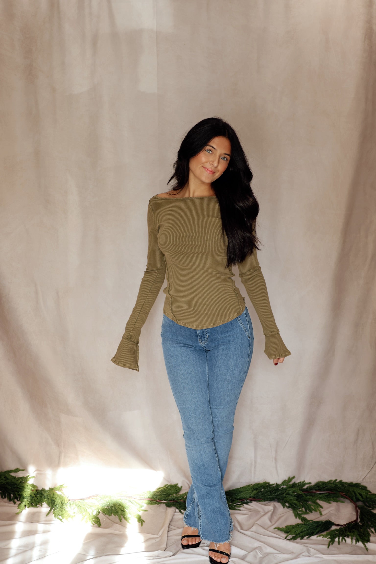 We The Free Soul Sister Layering Top Olive