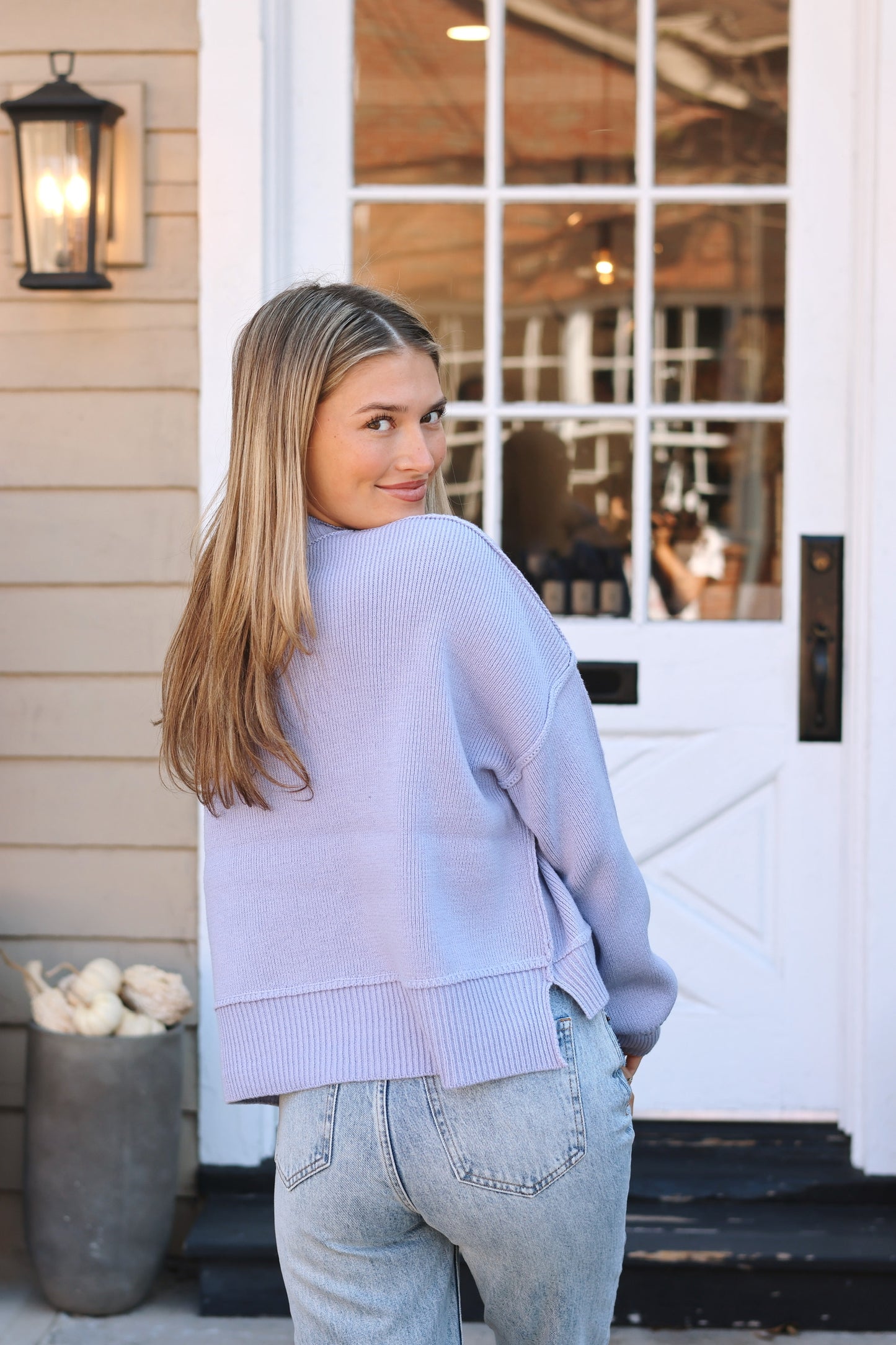 Can't Live Without CROP Blue Lavender