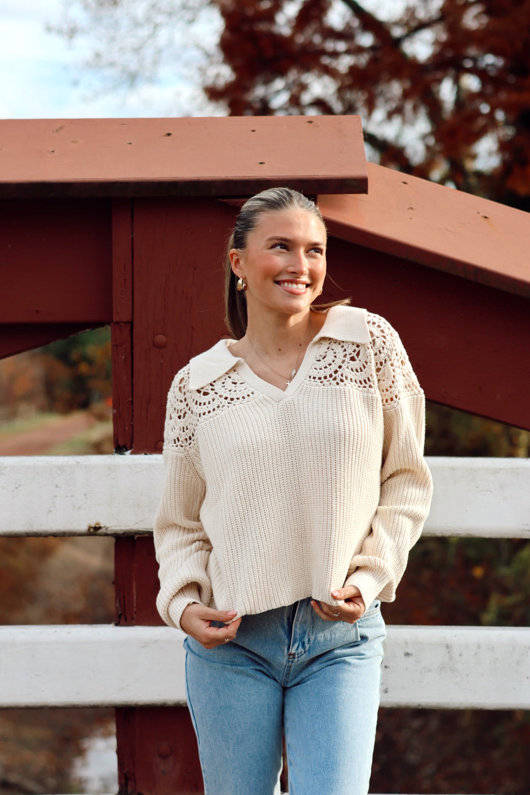 Crochet and Play Sweater Natural