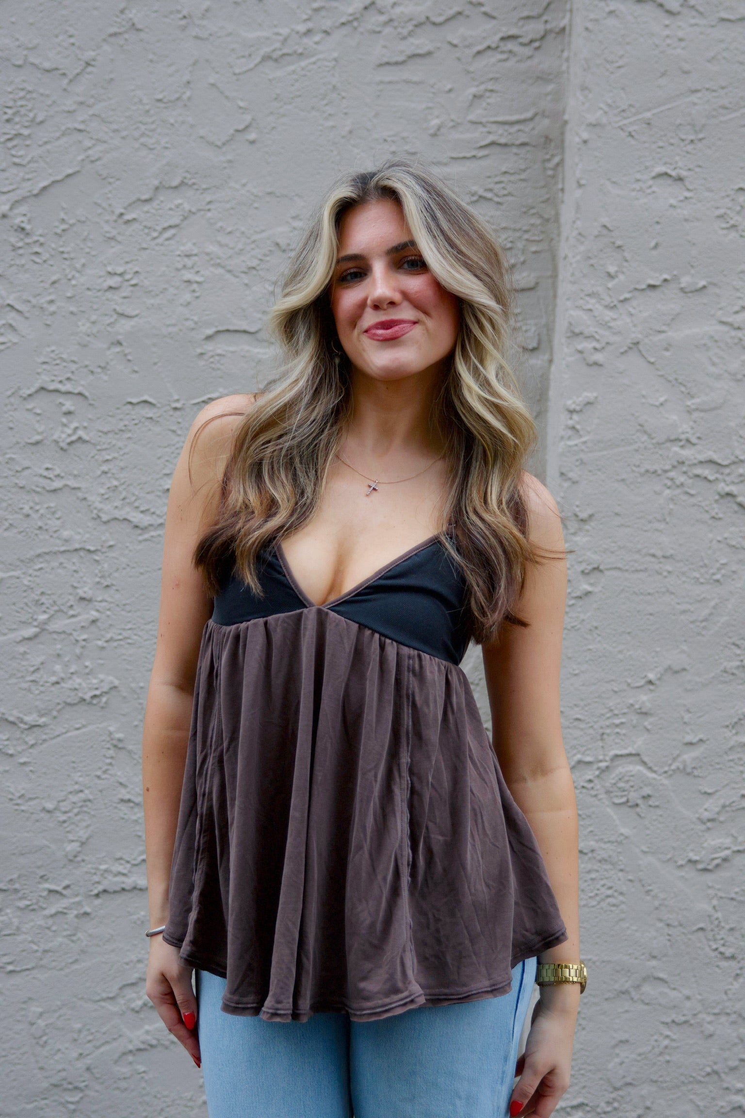 Trixie Tunic Black/Double Espresso FP – Giana Rose Couture