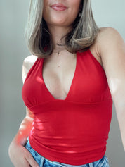 My Fave Halter Top Red
