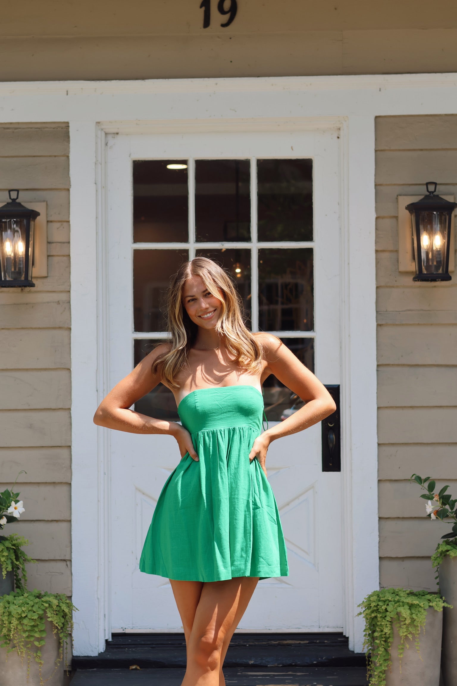Wendy Babydoll Tube Dress Green M