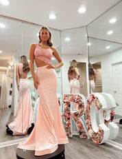 Serena Gown #2321 SQ White Pink