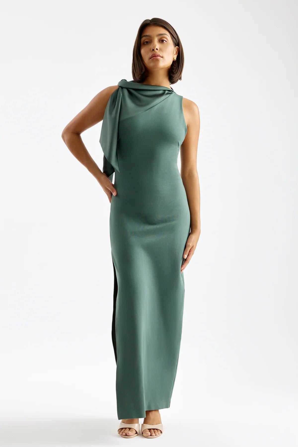 SHILO DRESS - ARMY GREEN US 2/ UK 6 SHILO DRESS - ARMY GREEN US 2/ UK 6