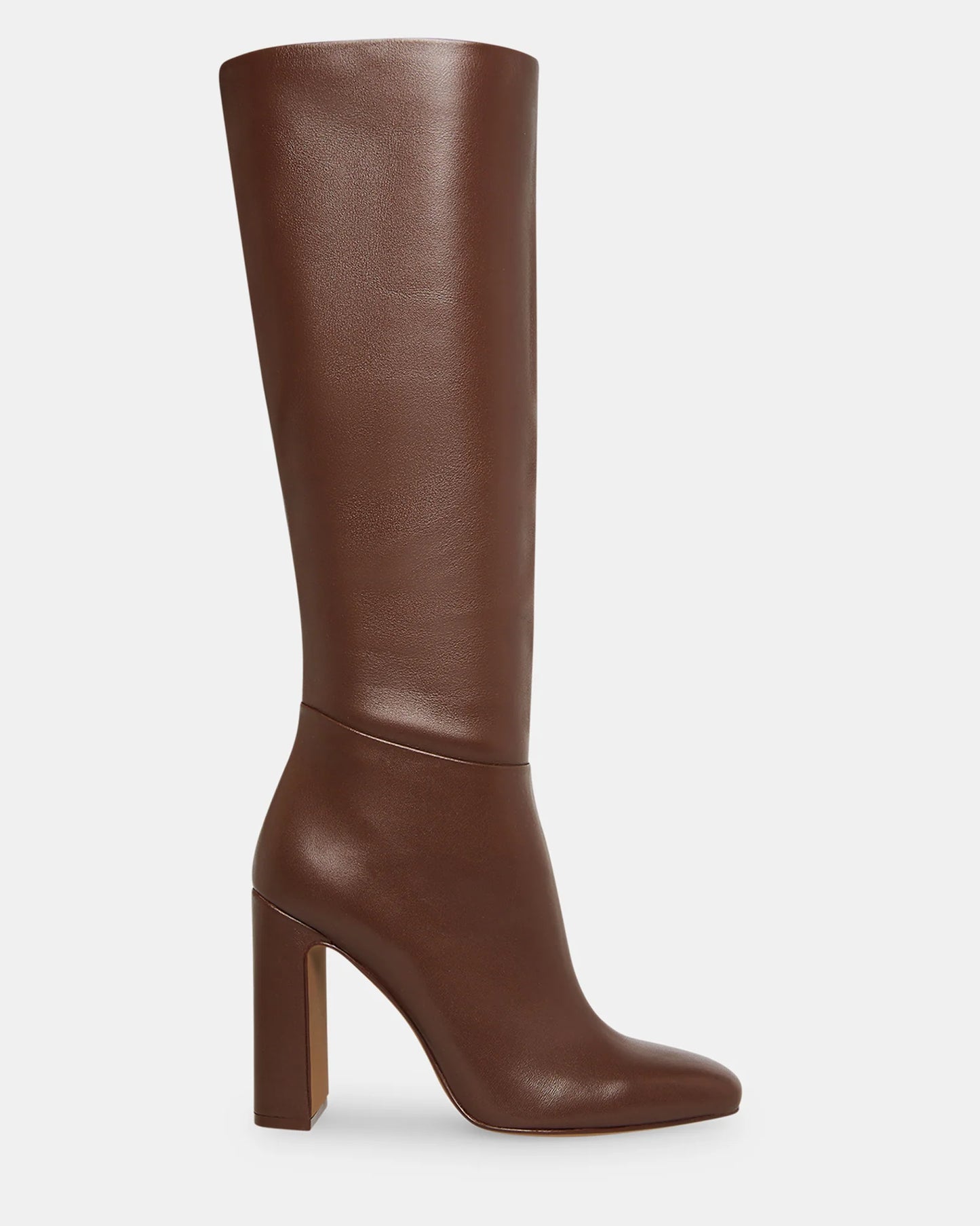 Ally Brown Leather Knee High Boot
