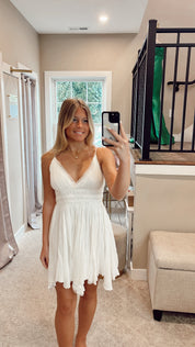 Delia Slip Dress FP White