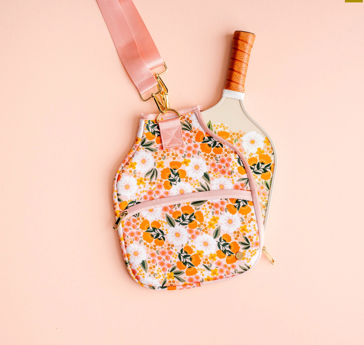 Pickleball Paddle Case Bright + Bloomy – Giana Rose Couture