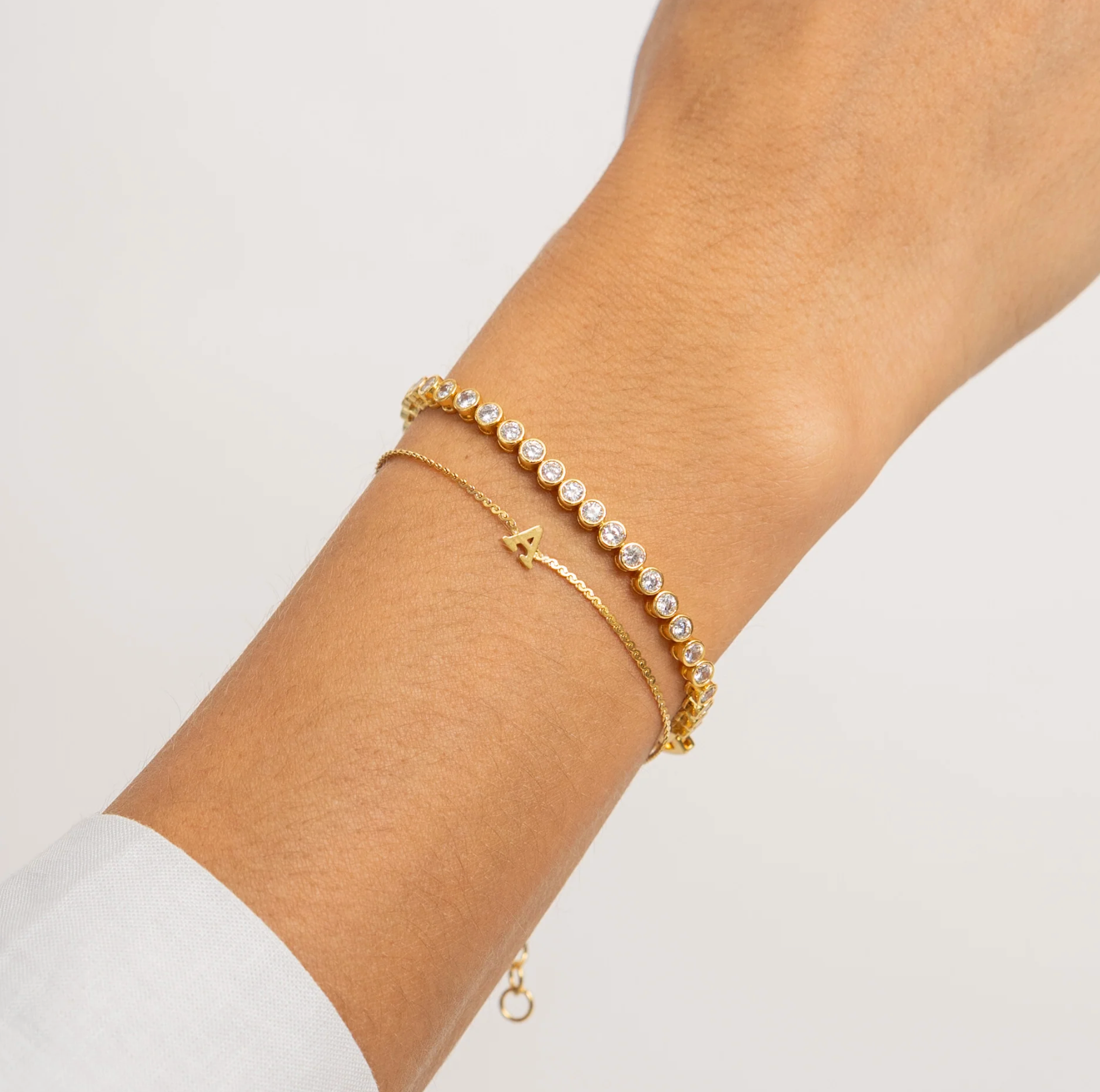 Dainty Love Initial Bracelet