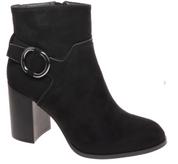 Wake Suede Ankle Bootie Black