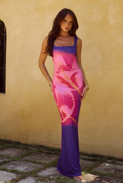 Makiko Maxi Dress in Casanova