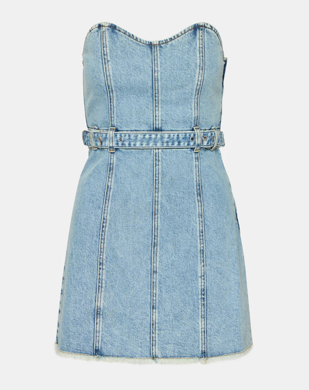 Matilda Strapless Denim Mini Dress