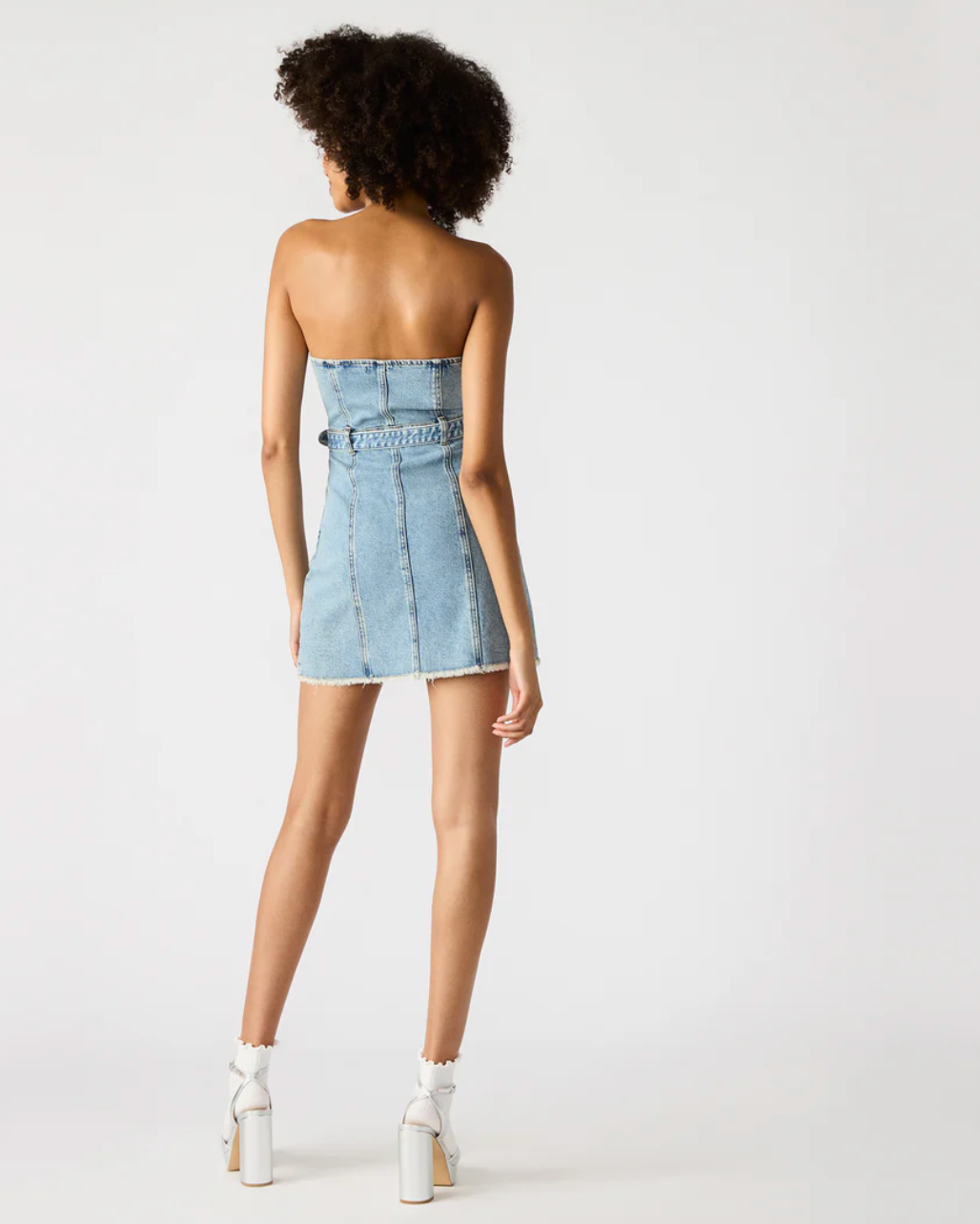 Matilda Strapless Denim Mini Dress