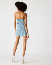 Matilda Strapless Denim Mini Dress