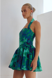 WINSLOW MINI DRESS - CALISTA GREEN