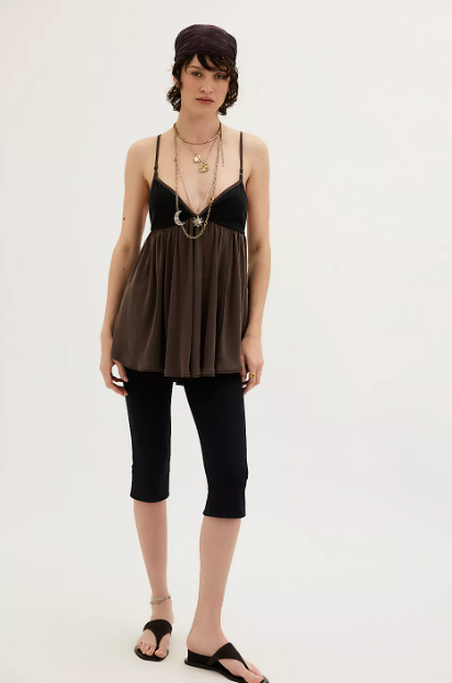 Trixie Tunic Black/Double Espresso FP