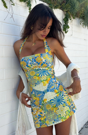 ANACAPRI MINI DRESS LEMON
