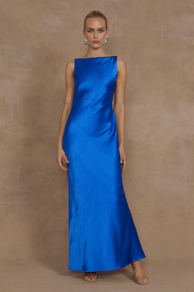 samsara maxi dresses SAMSARA DRESS ROYAL BLUE L