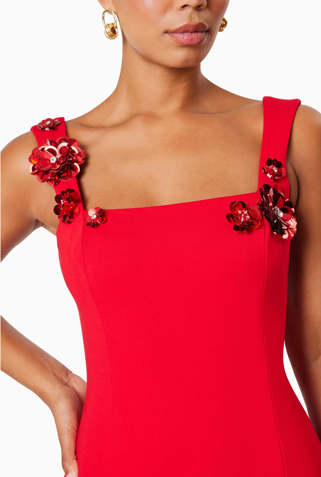 Emma Eventwear Mini Dress In Red