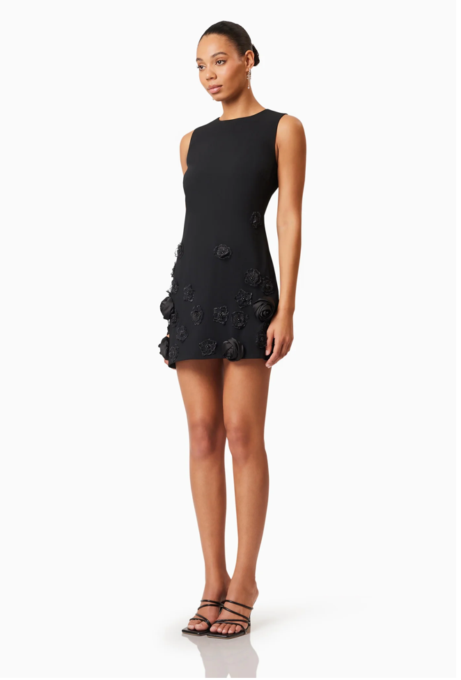 Lilydale Shift Mini Dress In Black by Elliatt