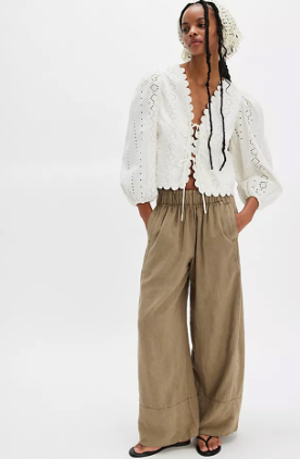 Days End Linen Pull On Pants Caiman FP