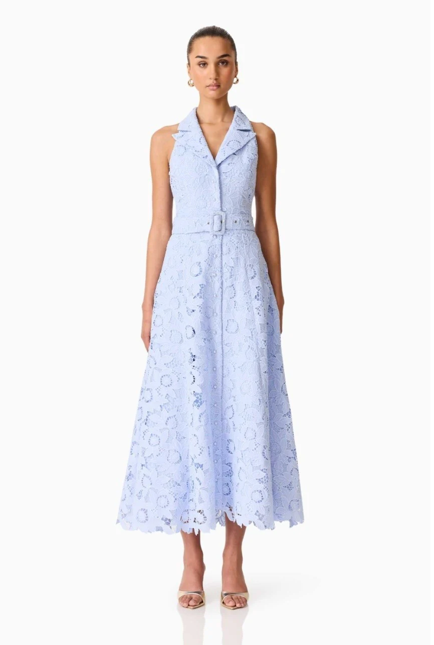 elliatt maxi dress Lacy Collared in Blue new arrivals jun 26 SICOTAS 56.85