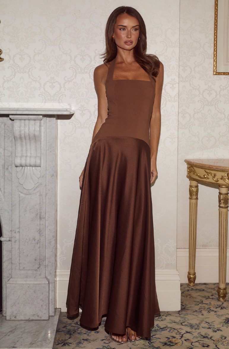 ODINA SQUARE NECK MAXI DRESS