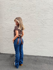 Bree Bow Top Chocolate Brown